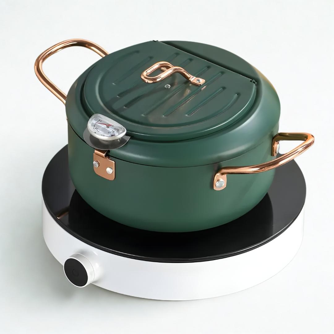 The Rivve Stainless Steel Tempura Fryer with Precision Control