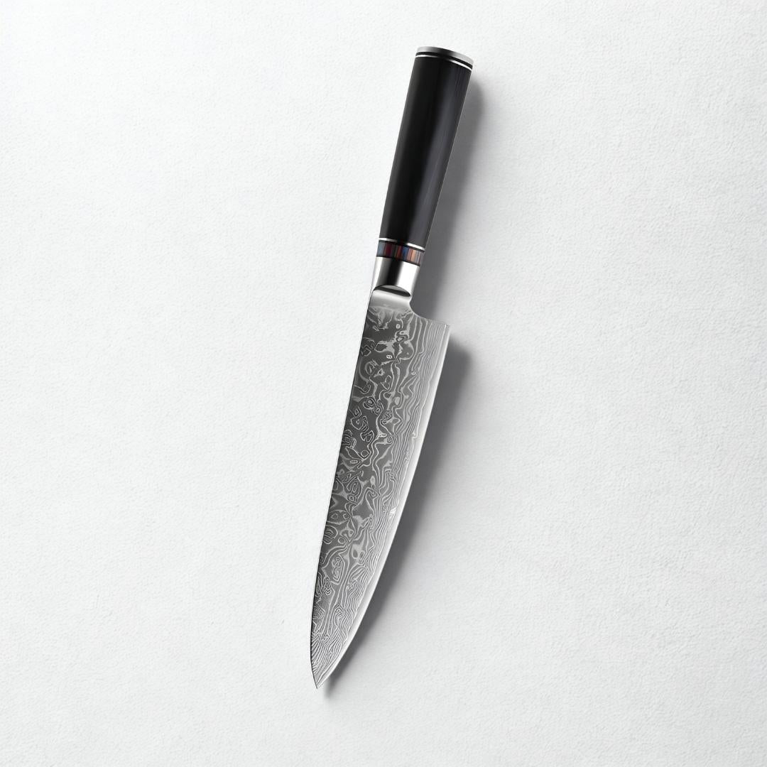 The Rivve Damascus Chef Knife Set