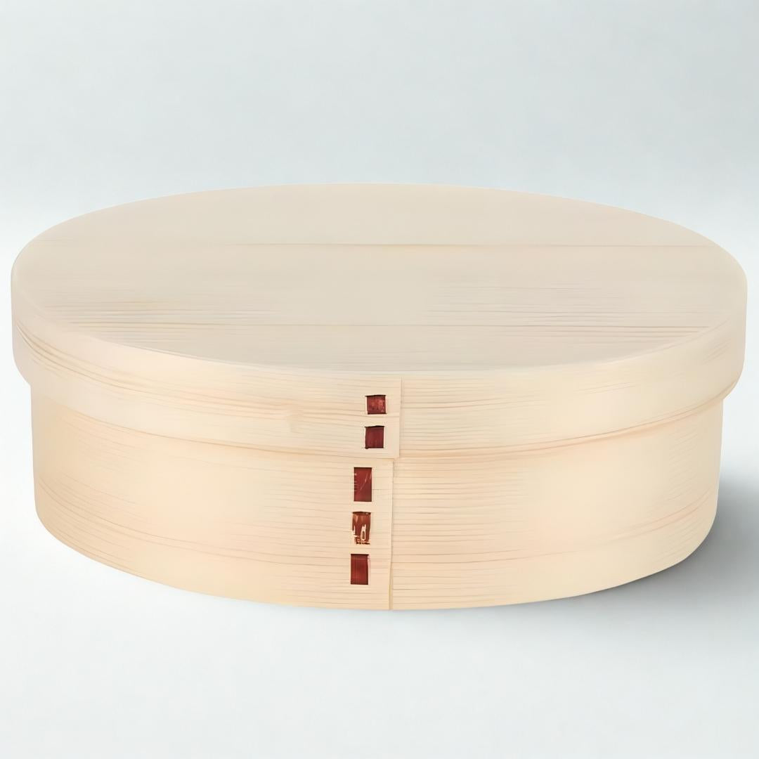 The Rivve Portable Japanese Oval Bento Box - Double Layered Design